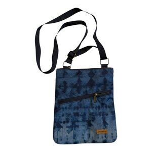 Eddie Bauer Connect Tech Blue Nylon Crossbody Bag – Adjustable Strap – Unisex –